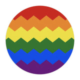 Pride Flag Wavey Mousepad: Sharp Design for Desk