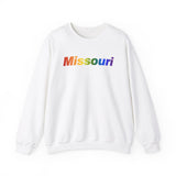 Missouri Sweatshirt: Vibrant Pride Gradient Design