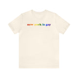 New York is Gay Pride T-Shirt: LGBTQ+ Flag Gradient Tee