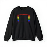 Colorado Pride Flag Sweater: Rainbow LGBTQ+ State Silhouette Distressed Sweatshirt