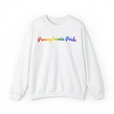 Pennsylvania Pride Sweatshirt: Flowing Cursive Design with LGBTQ+ Gradient