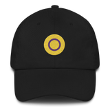 Intersex Flag Embroidered Circle Cap: Celebratory LGBTQ+ Pride Design