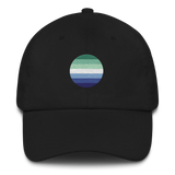 Gay Pride Flag Embroidered Circle Cap: Celebratory LGBTQ+ Pride Design