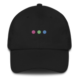 Embroidered Polysexual Hat: Pride Flag Horizontal Circle Design