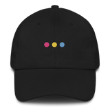 Embroidered Pansexual Hat: Pride Flag Horizontal Circle Design