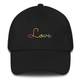 Pansexual Love Script Hat: Elegantly Embroidered Pride Cap