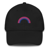 Embroidered Bisexual Rainbow Hat: Pride Flag LGBTQ+ Design