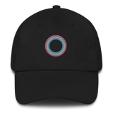 Embroidered Hat: Polysexual Pride Ring Emblem Design