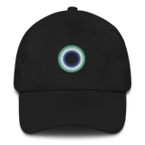 Embroidered Hat: Gay Pride Ring Emblem Design