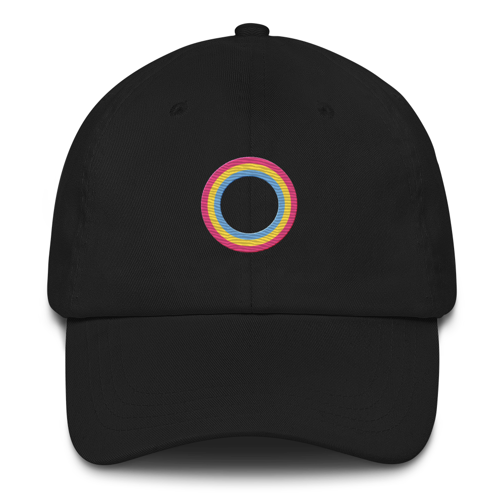 Embroidered Hat: Pansexual Pride Ring Emblem Design