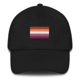 Lesbian Pride Flag Embroidered Hat