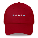 Embroidered Transgender Hat: Pride Flag Horizontal Circle Design