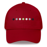 Embroidered Agender Hat: Pride Flag Horizontal Circle Design