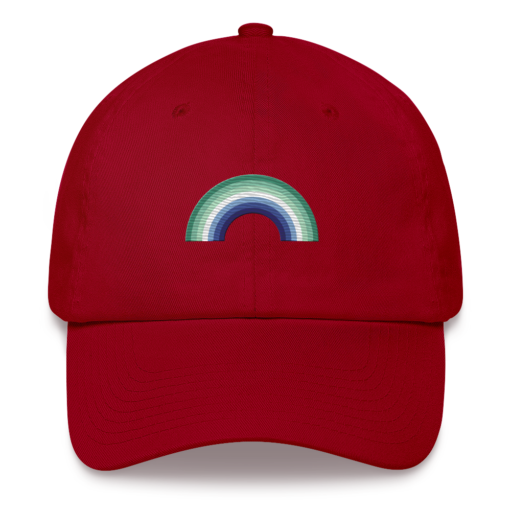 Embroidered Gay Pride Rainbow Hat: Pride Flag LGBTQ+ Design