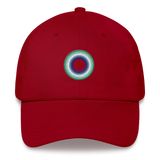 Embroidered Hat: Gay Pride Ring Emblem Design