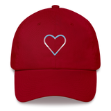 Transgender Heart Hat: Embroidered Pride Cap