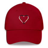 Agender Heart Hat: Embroidered Pride Cap