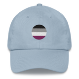 Asexual Flag Embroidered Circle Cap: Celebratory LGBTQ+ Pride Design