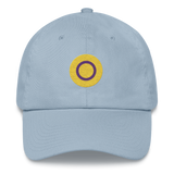 Intersex Flag Embroidered Circle Cap: Celebratory LGBTQ+ Pride Design