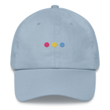 Embroidered Pansexual Hat: Pride Flag Horizontal Circle Design