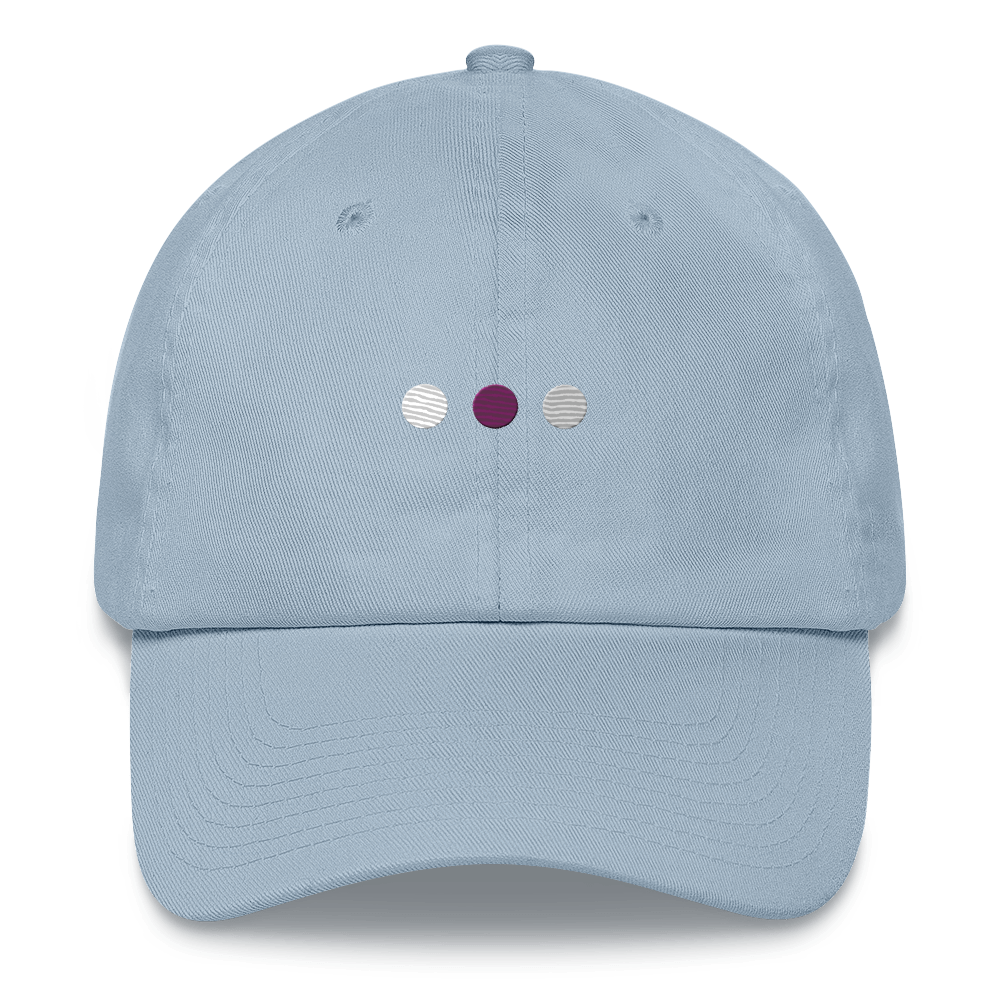 Embroidered Demisexual Hat: Pride Flag Horizontal Circle Design