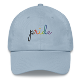 Philly  Pride Hat: Cursive 'Pride' in Gradient Colors