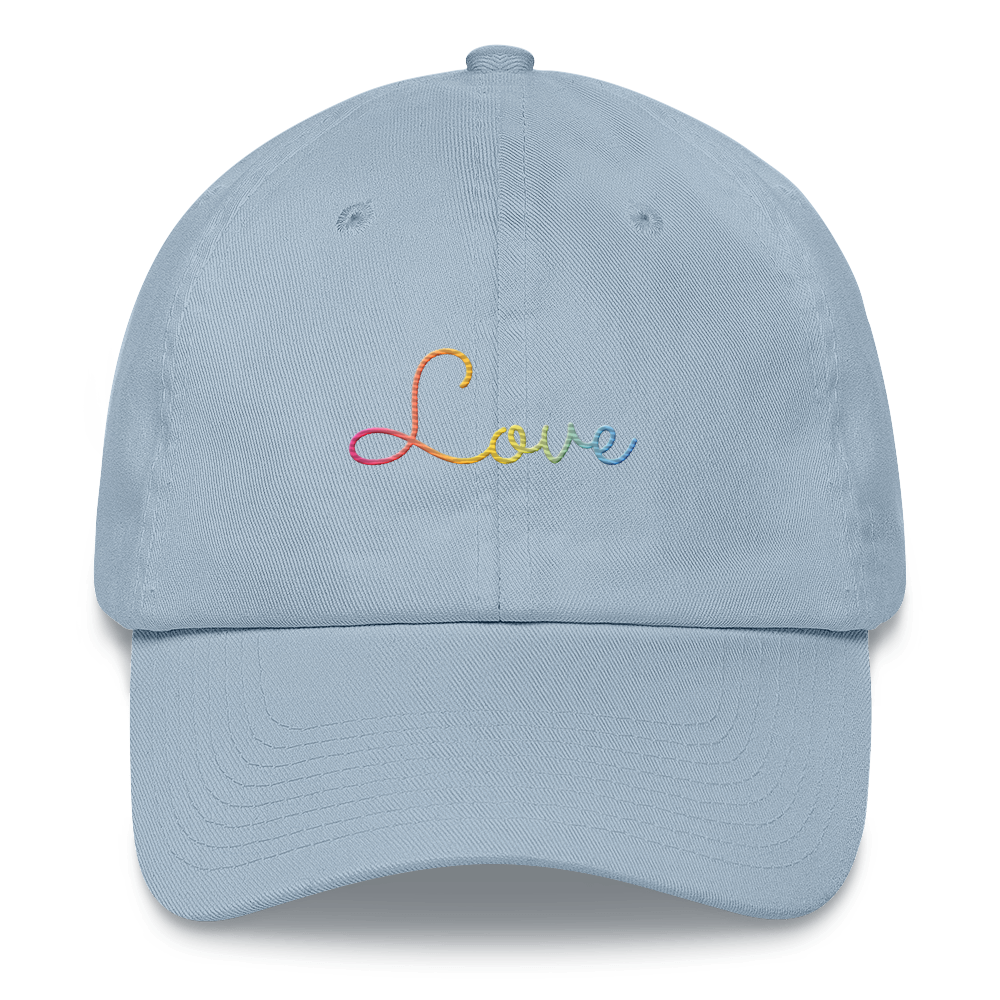 Pansexual Love Script Hat: Elegantly Embroidered Pride Cap