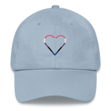 Genderfluid Heart Hat: Embroidered Pride Cap