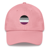 Asexual Flag Embroidered Circle Cap: Celebratory LGBTQ+ Pride Design