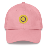 Intersex Flag Embroidered Circle Cap: Celebratory LGBTQ+ Pride Design