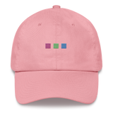 Embroidered Polysexual Hat: Pride Flag Horizontal Square Design