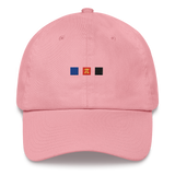 Embroidered Polyamory Hat: Pride Flag Horizontal Square Design