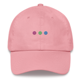 Embroidered Polysexual Hat: Pride Flag Horizontal Circle Design