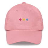 Embroidered Pansexual Hat: Pride Flag Horizontal Circle Design