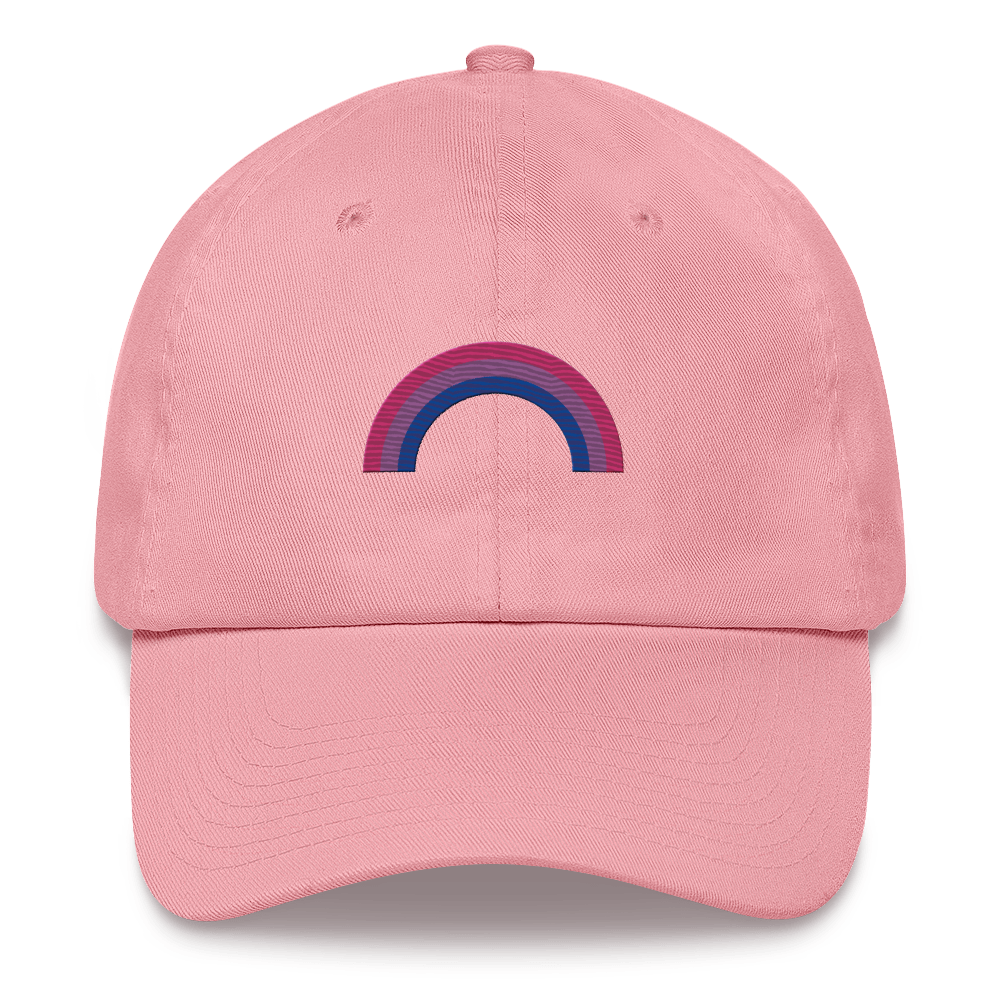 Embroidered Bisexual Rainbow Hat: Pride Flag LGBTQ+ Design