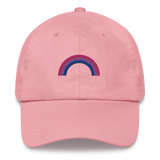 Embroidered Bisexual Rainbow Hat: Pride Flag LGBTQ+ Design