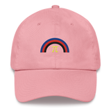 Embroidered Polyamory Rainbow Hat: Pride Flag LGBTQ+ Design