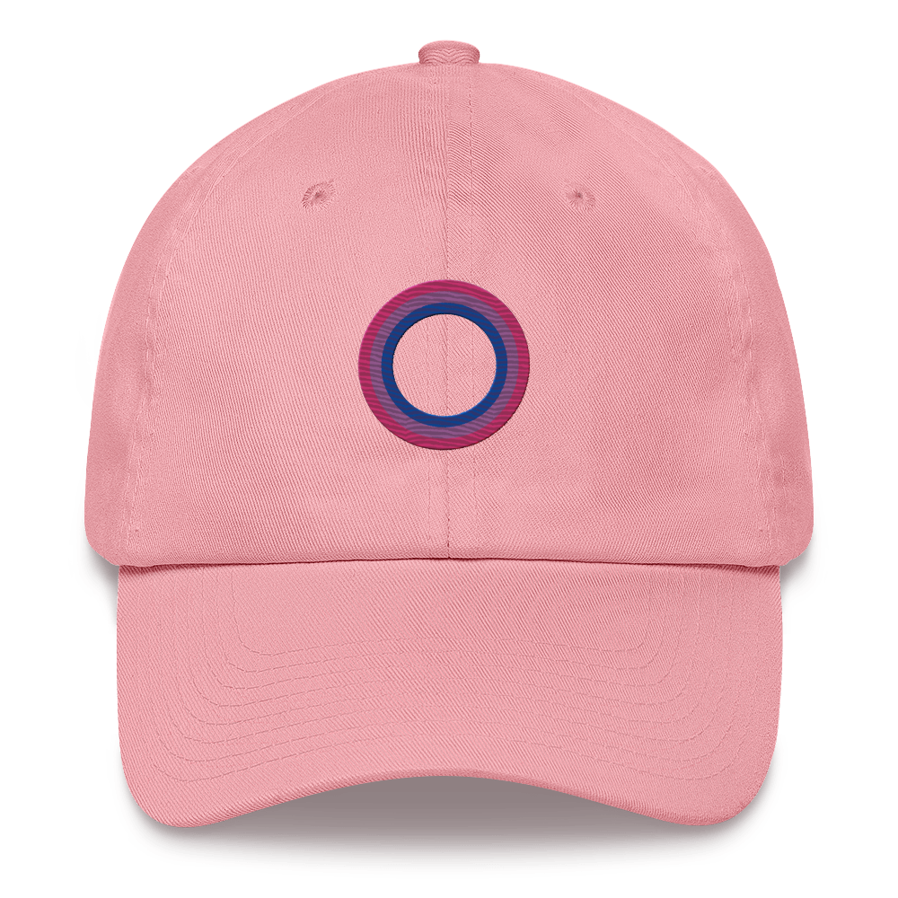 Embroidered Hat: Bisexual Pride Ring Emblem Design