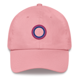 Embroidered Hat: Bisexual Pride Ring Emblem Design