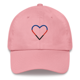 Polyamory Heart Hat: Embroidered Pride Cap