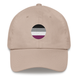 Asexual Flag Embroidered Circle Cap: Celebratory LGBTQ+ Pride Design