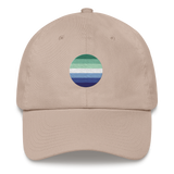 Gay Pride Flag Embroidered Circle Cap: Celebratory LGBTQ+ Pride Design