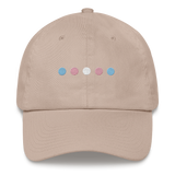 Embroidered Transgender Hat: Pride Flag Horizontal Circle Design