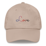 Polyamory Love Script Hat: Elegantly Embroidered Pride Cap