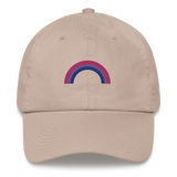 Embroidered Bisexual Rainbow Hat: Pride Flag LGBTQ+ Design