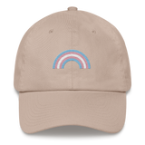 Embroidered Transgender Rainbow Hat: Pride Flag LGBTQ+ Design