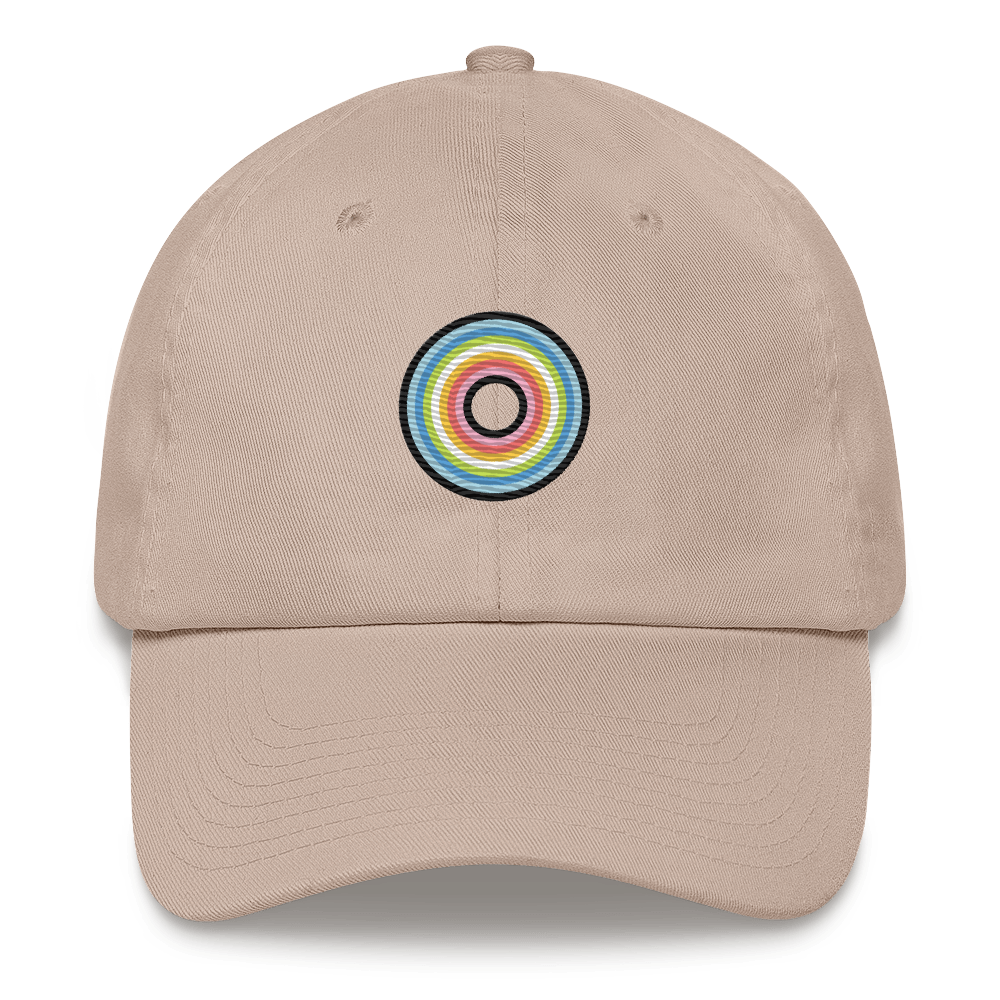 Embroidered Hat: Queer Pride Ring Emblem Design