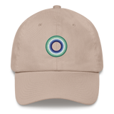 Embroidered Hat: Gay Pride Ring Emblem Design