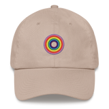 Embroidered Hat: Gilbert Baker Pride Ring Emblem Design