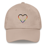 Philly Pride Heart Hat: Embroidered Pride Cap